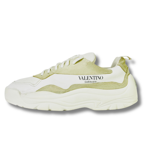 VALENTINO WHITE LEATHER AND SEUDE - Kicksterr