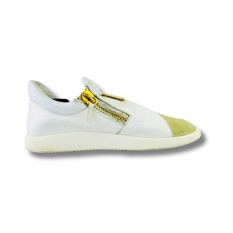 ZANOTI WHITE LEATHER SNEAKER