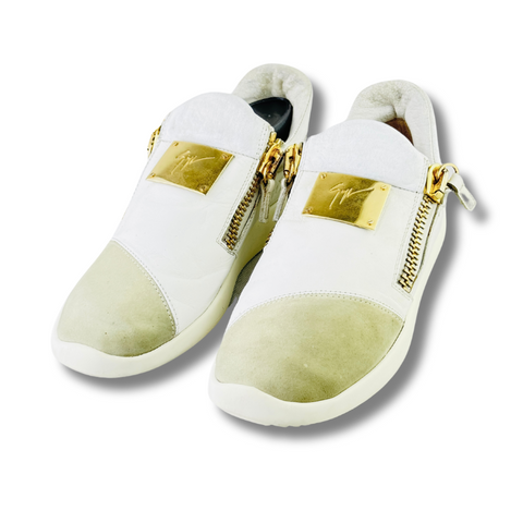 ZANOTI WHITE LEATHER SNEAKER