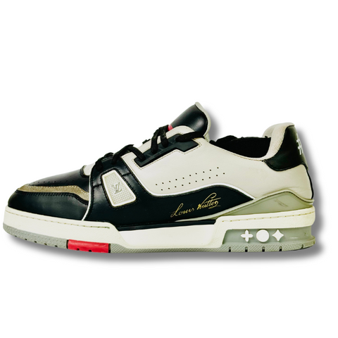 LOUIS VUITTION TRAINER LOW BLACK - Kicksterr