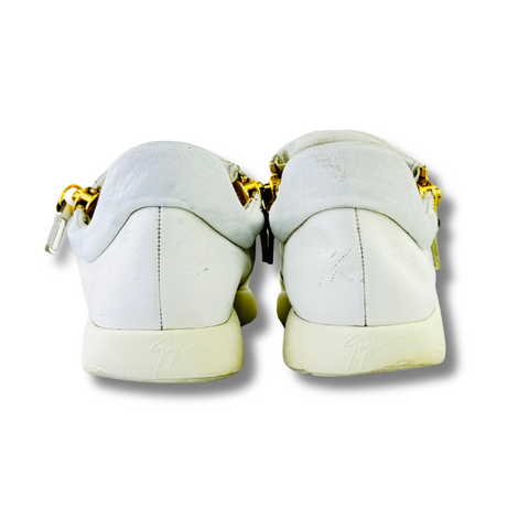 ZANOTI WHITE LEATHER SNEAKER